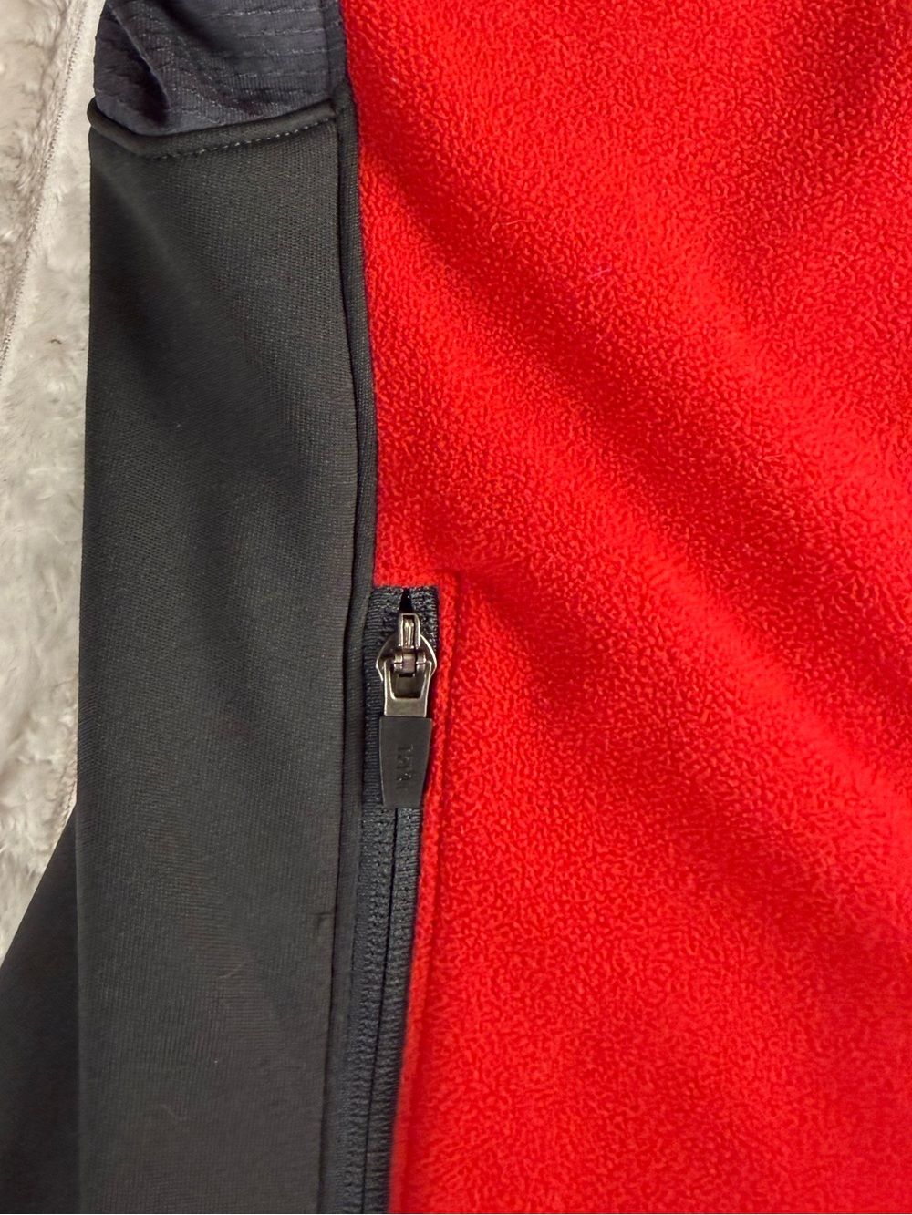 REI Winter Ridge Nordic Men's Red and Black Fleece Jacket Gorpcore Size Large - Picture 7 of 10